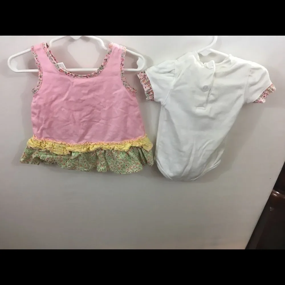 Baby Connection Infant Girls 2 pc Jumper and Bodysuit 3-6 mo NWOT